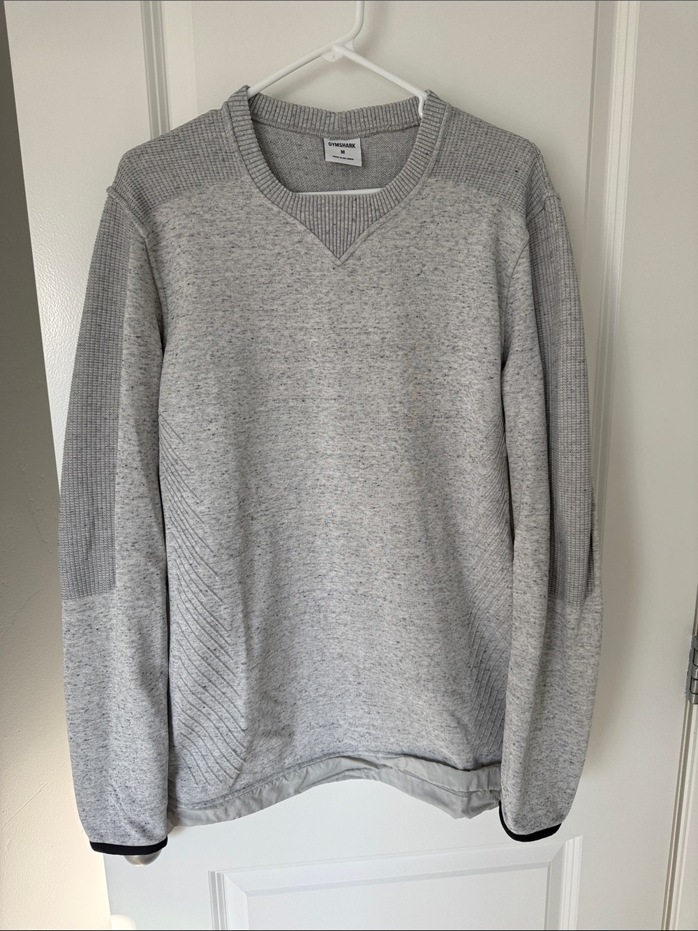 Gymshark Men’s Light Gray Crewneck Sweater